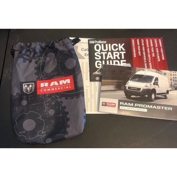 Dodge RAM ProMaster 2021 Owners Manual & Quick Start Guide Complete Bag OEM - Picture 1 of 5